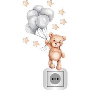 Kt Grup Balonlu Ayıcık ve Yıldızlar Priz Sticker