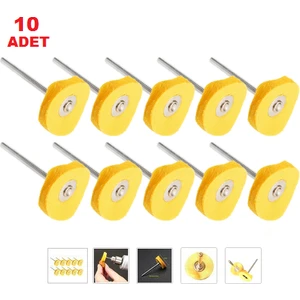 GV4010 Gravür Temizleme ve Cila Bezi Seti Sarı 10 Parça