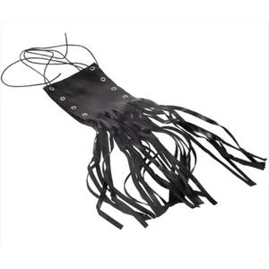 Motosiklet Cooper Cruiser Elcik Kılıfı Deri Püsküllü Motor Gidon Püskül Takım