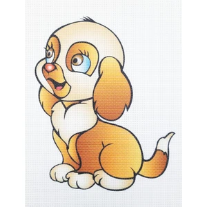 Çocuklar Için Goblen Etamin Işleme Seti 17X22 cm Köpek Deseni