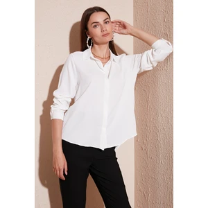 Regular Fit Arkası Uzun Yazlık Gömlek Bayan Gömlek 611BG9741