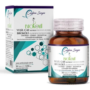 Canfeza Sezgin Brokoli Yeşil Çay Ekstresi Likopen Çinko Selenyum Vitamin B Karışımı