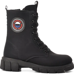 Peris Siyah-Zümrüt Içi Kürklü Kadın Bot