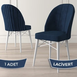 Jena Serisi 1 Adet Mutfak Sandalyesi 1.sınıf Babyface Ithal Kumaş Beyaz Gürgen Ayak