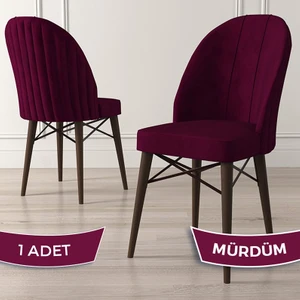 Jena Serisi 1 Adet Mutfak Sandalyesi 1.sınıf Babyface Ithal Kumaş Ceviz Gürgen Ayak