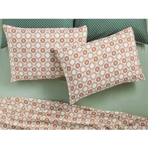 English Home Daisy Cell Kolay Ütülenir 2'li Yastık Kılıfı 50 x 70 cm Kiremit