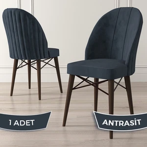 Jena Serisi 1 Adet Mutfak Sandalyesi 1.sınıf Babyface Ithal Kumaş Ceviz Gürgen Ayak