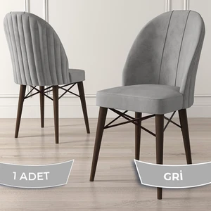 Jena Serisi 1 Adet Mutfak Sandalyesi 1.sınıf Babyface Ithal Kumaş Ceviz Gürgen Ayak