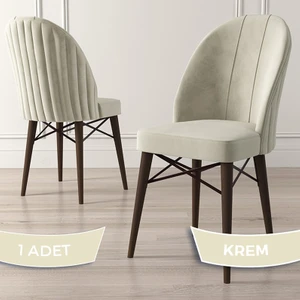 Jena Serisi 1 Adet Mutfak Sandalyesi 1.sınıf Babyface Ithal Kumaş Ceviz Gürgen Ayak