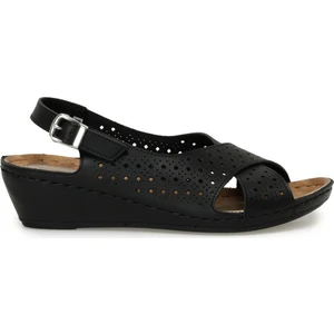 162751.Z3FX Siyah Kadın Comfort Sandalet