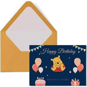Kartpostal - Tebrik Kartı & Zarf Happy Birthday Doğumgünü Iyi Ki Doğdun