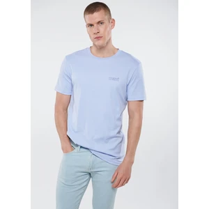 Erkek Mavi Logo Baskılı Lila Tişört 0610360-70530