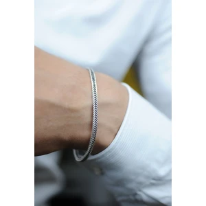 Encili Silver 925 Ayar Gümüş Örgü Model Bileklik