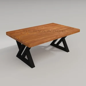 Masif Ahşap Mobel Orta Sehpa 90*90*45 cm