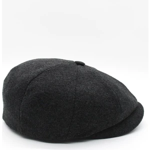 Erkek İngiliz Stili Yün Şapka Füme Kasket