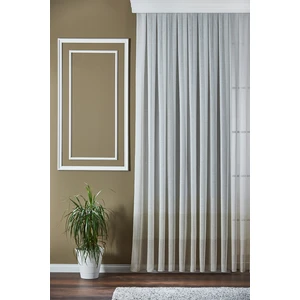 Şeritli Keten Görünümlü Çocuk Odası Melon - Pilesiz - Büzdürmeli Ekstrafor Tül Perde