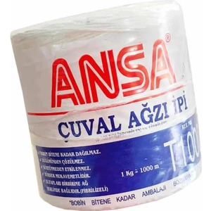 Çuval Ağzı Ipi Fibrilizeli Naylon Ip 1 kg 1000M