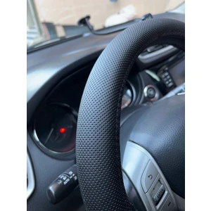 Geçmeli Direksiyon Kılıfı Siyah Deri 38-40CM Direksiyon Kılıf