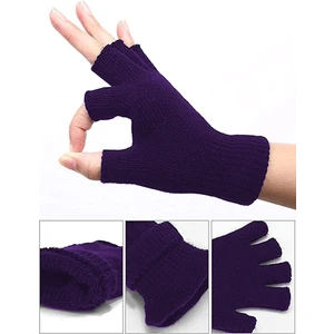 Hepsine Rakip Erkek Kadın Kışlık Triko Parmaksız Eldiven Kesik