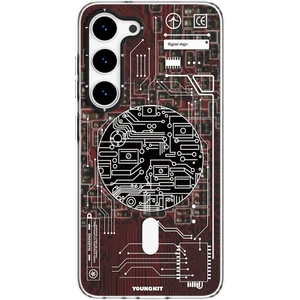 Galaxy S23 Plus Kılıf Magsafe Şarj Özellikli Youngkit Technology Serisi Kapak