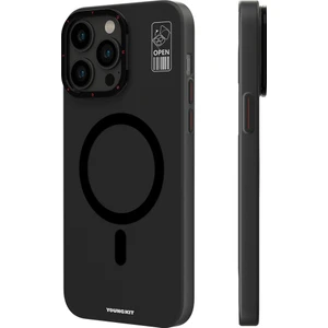 iPhone 14 Pro Uyumlu Kılıf Magsafe Şarj Özellikli Standlı Youngkit Hermit Bracket Serisi Kapak