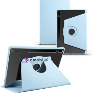 Samsung Galaxy Tab S7 Fe Lte 12.4” T737 T736 Kılıf Simplism 360 Dönen Yatay Dikey Standlı Kalemlikli