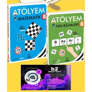 Arı Yayıncılık 8.Sınıf Matematik Fen Bilimleri Atölyem B2 Psikomotor Dikkat Testi