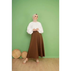 Cng Moda Puf Scuba Siyah Etek