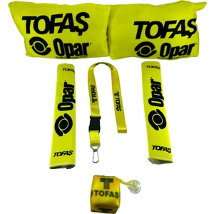Tofaş Opar Oto Konfor Seti (Boyun Yastığı, Kemer Pedi, Ayna Ipi, Cam Süsü 6 Parça)