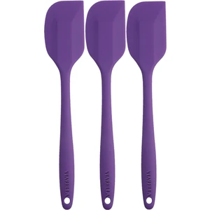 Silikon Spatula Seti Büyük Boy Yanmaz Yapışmaz Çizmez Mor 3'lü