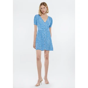 Kadın Baskılı Mavi Elbise 1310322-84681