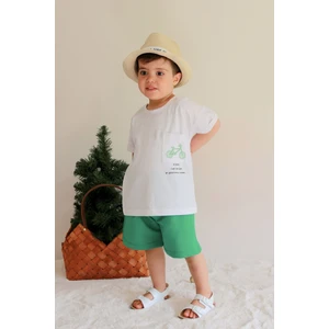 Unisex Oversize Yazlık Şortlu Basic Takım