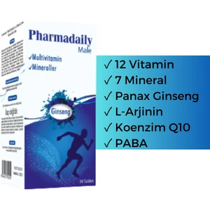 Male 30 Tablet (Erkekler Için Multivitamin ve Mineral Desteği)