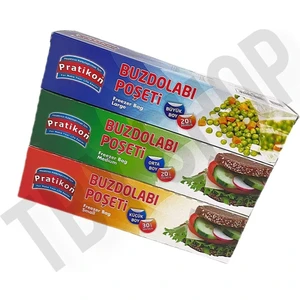 TBY Shop Küçük Orta Büyük 3 Adet Buzdolabı Poşeti Seti