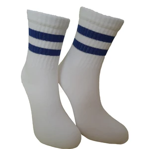 Trendcorap Unisex 2 Çift Çizgi Desenli Tenis Kolej Çorap