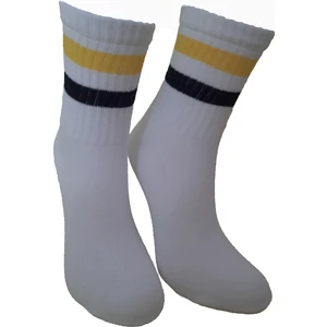 Trendcorap Unisex 2 Çift Çizgi Desenli Tenis Kolej Çorap