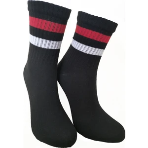 Trendcorap Unisex 2 Çift Çizgi Desenli Tenis Kolej Çorap