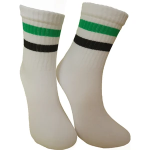 Trendcorap Unisex 2 Çift Çizgi Desenli Tenis Kolej Çorap