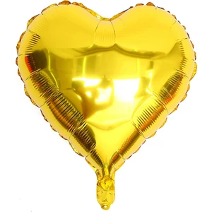 Patladı Gitti Kalp Folyo Balon 18 Inç - 45 cm Doğum Günü Konsept Balon