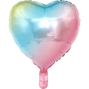 Patladı Gitti Kalp Folyo Balon 18 Inç - 45 cm Doğum Günü Konsept Balon
