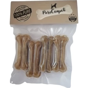 Purecanpati Doğal Köpek Pres Kemiği Natural 4 Adet 7cm Küçük Irk ve Yavru Köpekler Için 20-25 gr
