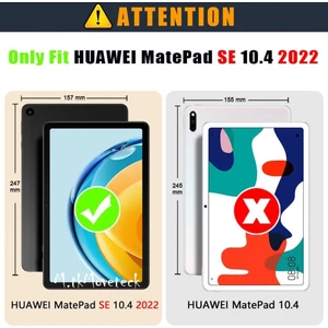 M.TK Moveteck Samsung Galaxy Tab A8 10.5 SM-X200 X205 X207 Kapaklı Kılıf Kalem Bölme Hazneli Arkası Yumuşak Silikon Mars With Pen Standlı Çizilmez Zırh