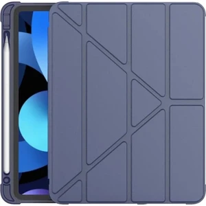 M.TK Moveteck Samsung Galaxy Tab S6 Lite P610 Kapaklı Kılıf Kalem Bölme Hazneli Arkası Yumuşak Silikon Mars With Pen Standlı Çizilmez Zırh Kapak