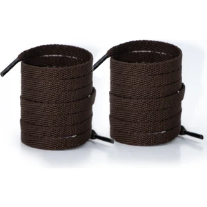 Spor Ayakkabı Bağcığı 120 cm Yassı Örgü Bağcık Bot Spor Bağcık 1 Çift  ( Koyu Kahve )