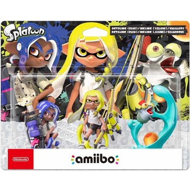 Splatoon figma 400 & amiibo 計3体セット Splatoon 3 Amiibo - 3in1 Pack Octoling Blue Inklink Yellow Fiyatı