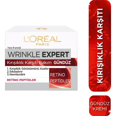 L'Oréal Paris Wrinkle Expert Gündüz Kremi 50 ml Sıkılaştırıcı ve Nemlendirici Tüm Cilt Tipleri