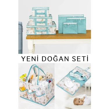 Nisahometeks Baby Yeni Doğan Seti - Bavul Organizer , Bakım ve Alt Bakım