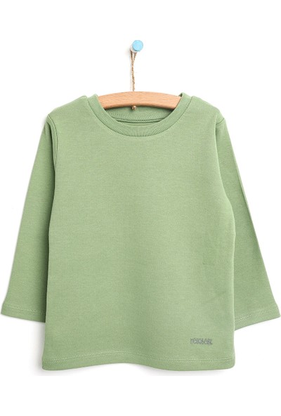 Hello Baby Basic Balıkçı Interlok Sweatshirt Erkek Bebek