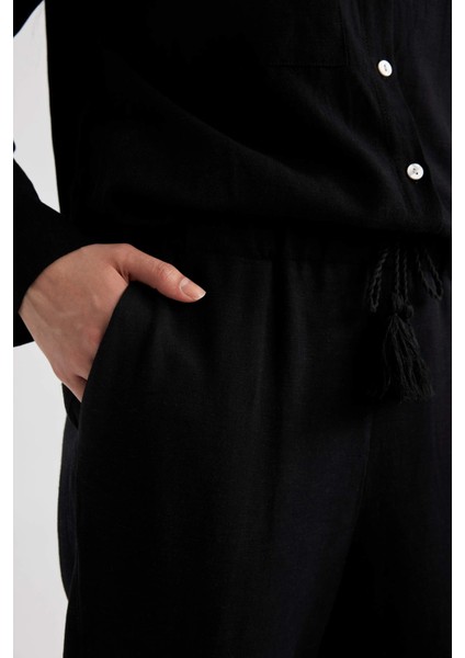 Harem Keten Karışımlı Pantolon Z6855AZ23SM