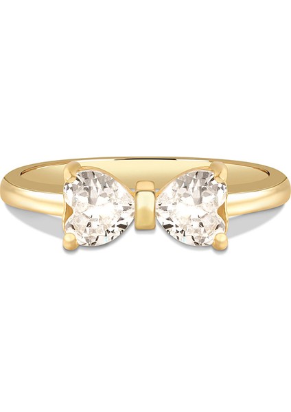 Hazan Yüzük 1 Mikron 18 Ayar Altın Kaplama (925 Ayar Gümüş Üzerine), Zirkonyum fırsatları